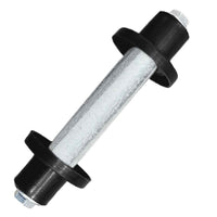 vidaXL Roda de carrinho de mão com eixo PU sólido 4.00-8 390 mm