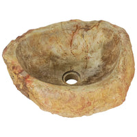 Lavatório 45x35x15 cm madeira petrificada