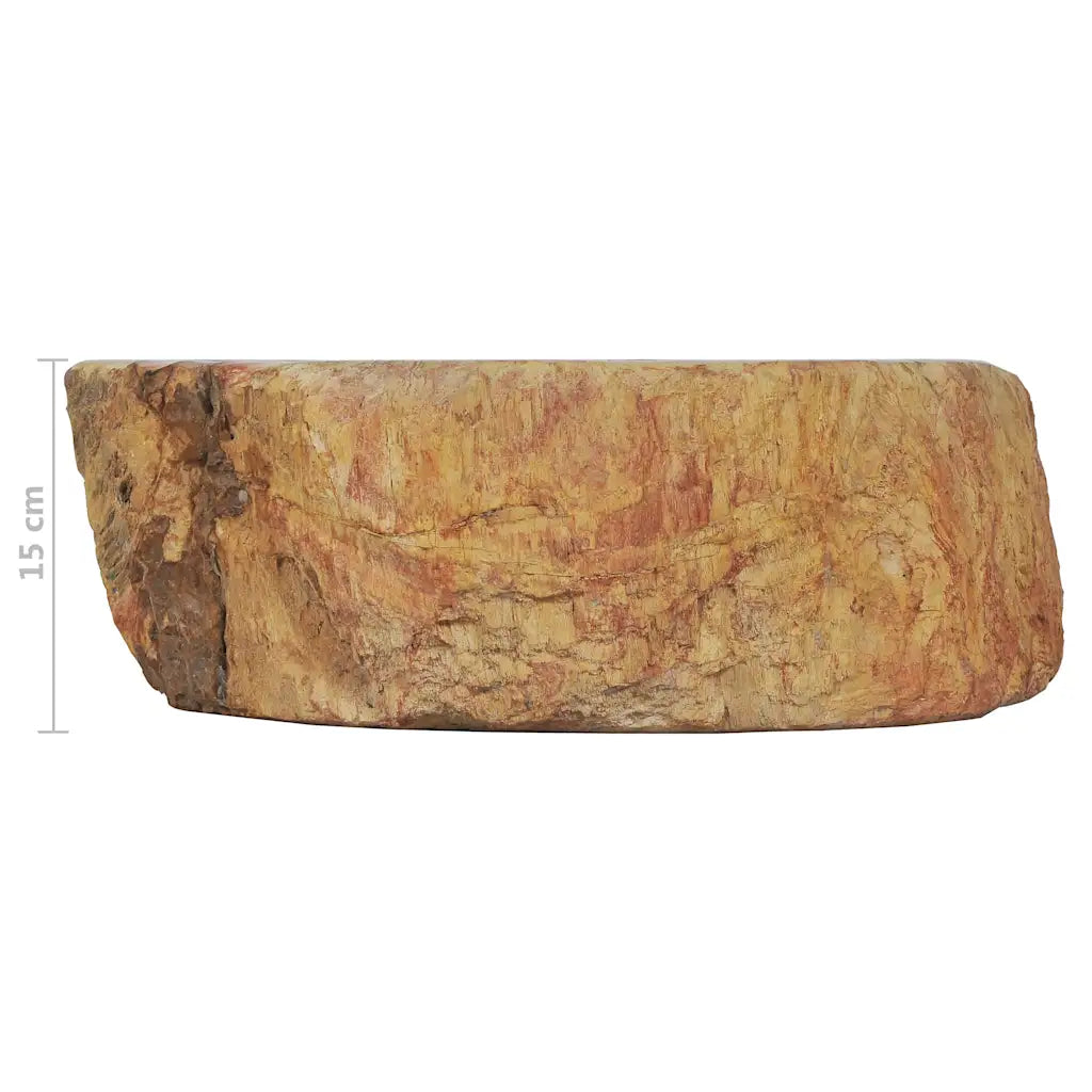 Lavatório 45x35x15 cm madeira petrificada