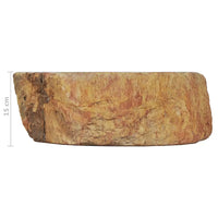 Lavatório 45x35x15 cm madeira petrificada