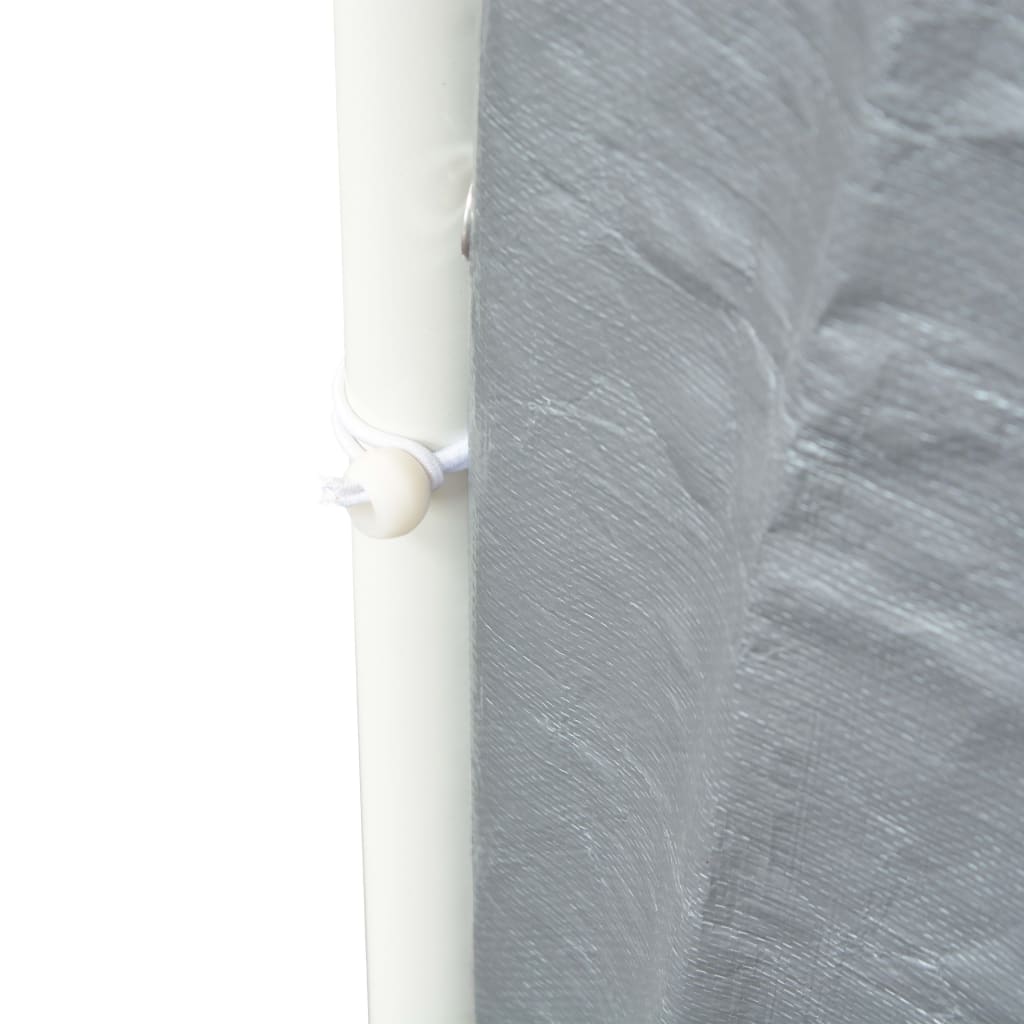 vidaXL Tenda para festas PE 4x8 m cinzento