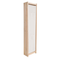 vidaXL Divisória de quarto com 5 painéis 200x170x4 cm tecido creme