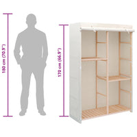 vidaXL Roupeiro/guarda-roupa 3 prateleiras 110x40x170 cm