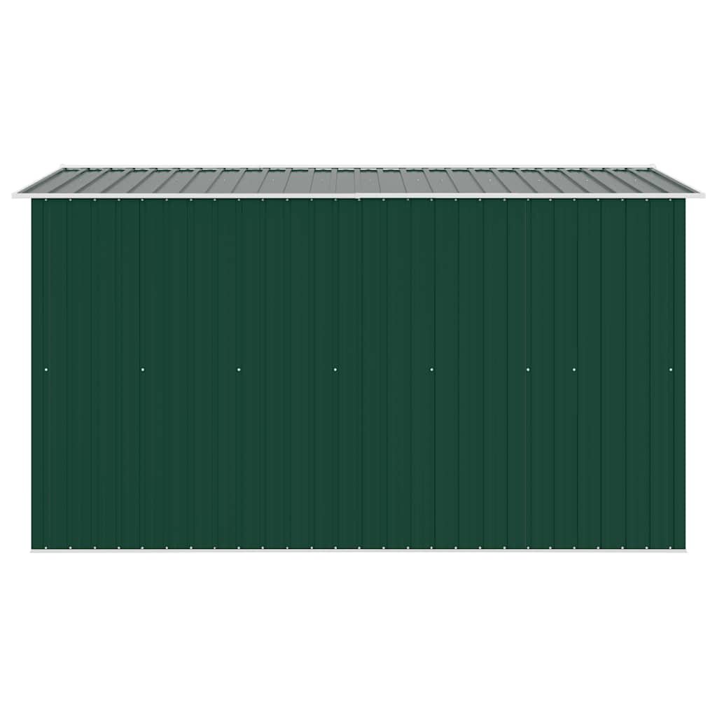 vidaXL Abrigo de jardim 257x298x178 metal verde