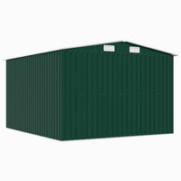 vidaXL Abrigo de jardim 257x298x178 metal verde