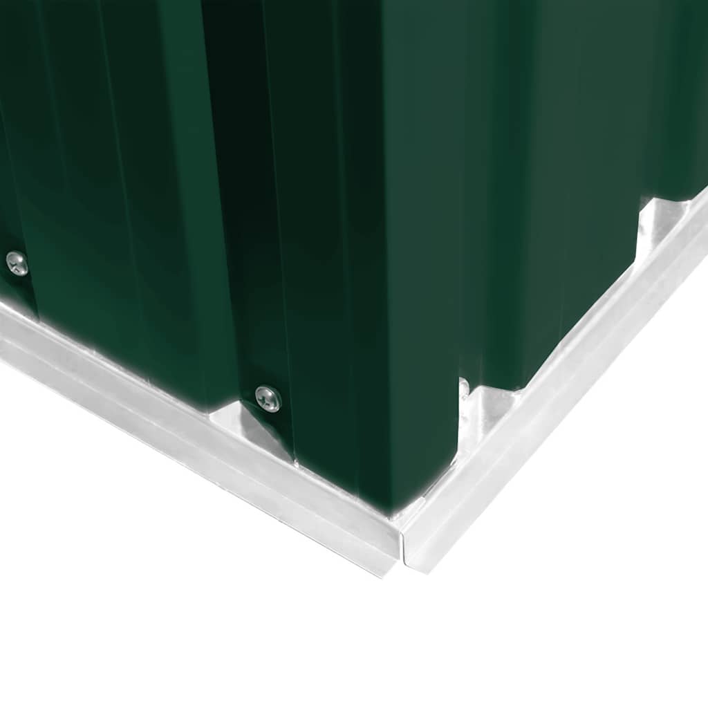 vidaXL Abrigo de jardim 257x298x178 metal verde