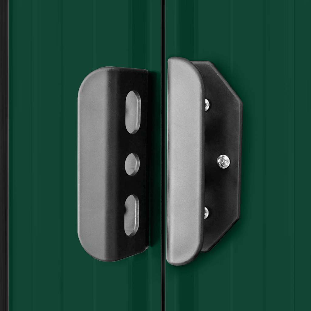 vidaXL Abrigo de jardim 257x298x178 metal verde