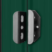 vidaXL Abrigo de jardim 257x298x178 metal verde