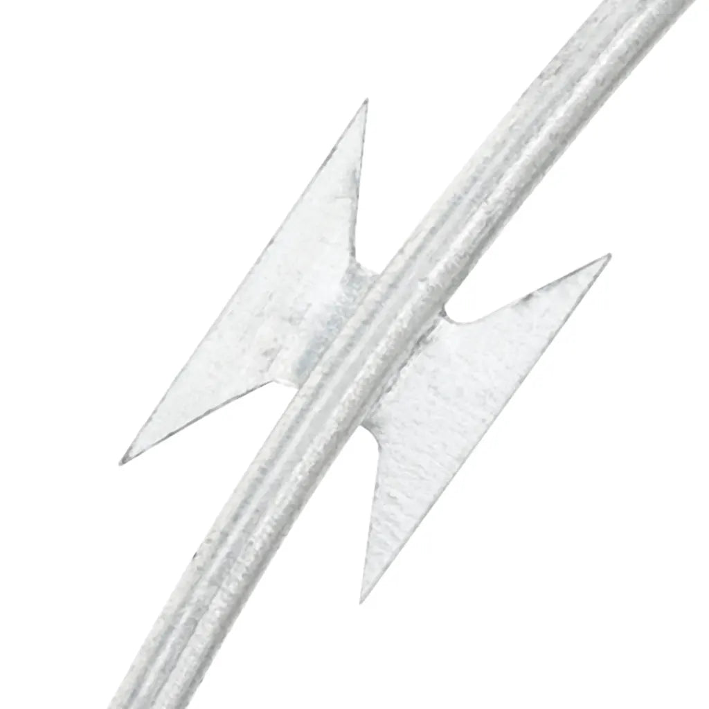 Rolo de arame farpado com clipes aço galvanizado