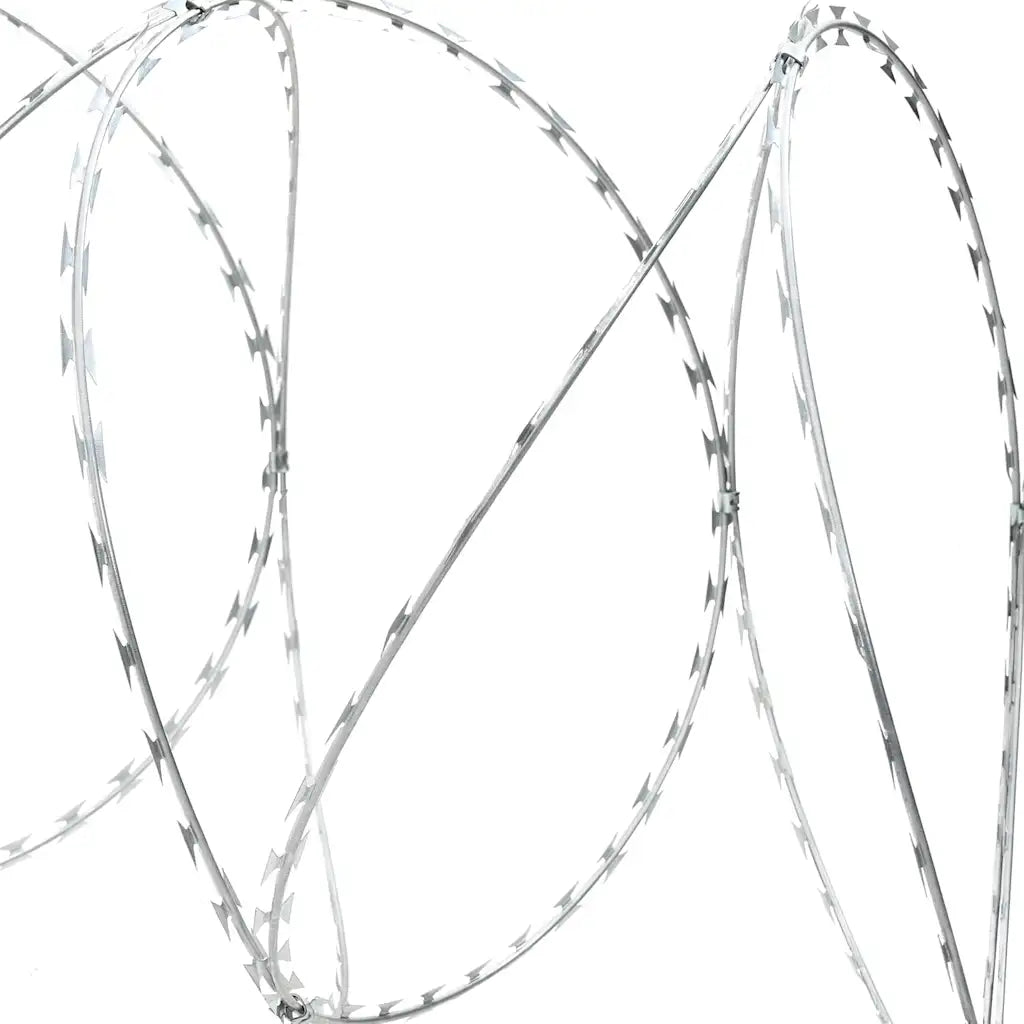 Rolo de arame farpado com clipes aço galvanizado
