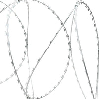 Rolo de arame farpado com clipes aço galvanizado