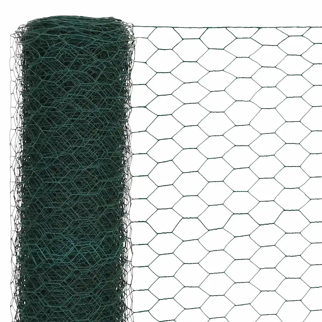 Cerca arame galinheiro 25x1,2 m aço c/ revestimento PVC