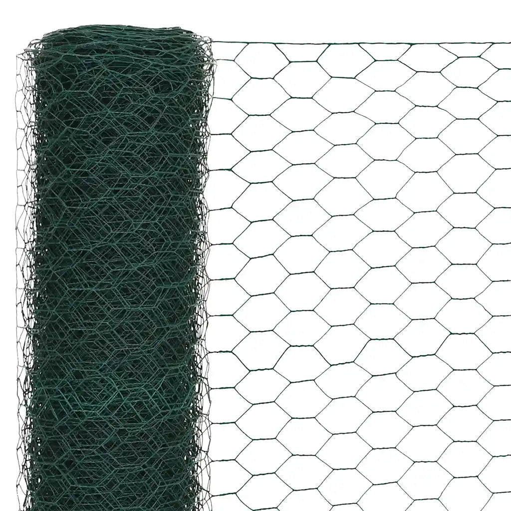 Cerca arame galinheiro 25x1,5 m aço c/ revestimento PVC