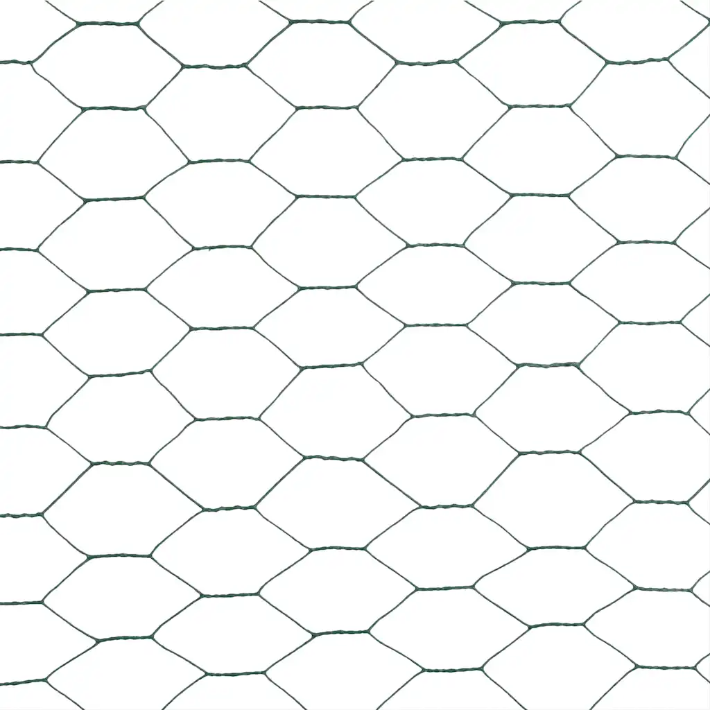 Cerca arame galinheiro 25x1,5 m aço c/ revestimento PVC