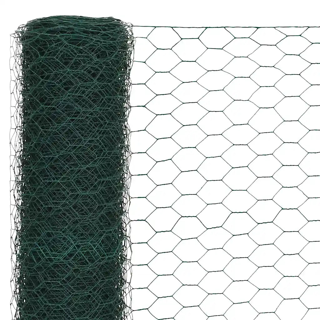 Cerca arame galinheiro 25x1,2 m aço c/ revestimento PVC