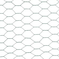 Cerca arame galinheiro 25x1,2 m aço c/ revestimento PVC