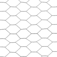 Cerca arame galinheiro 25x0,5m aço c/ revestimento PVC cinzento