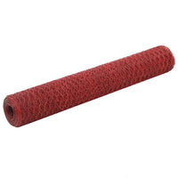 Cerca arame galinheiro 25x1 m aço c/ revestimento PVC