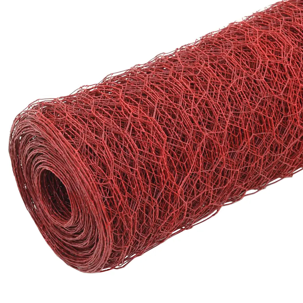Cerca arame galinheiro 25x1 m aço c/ revestimento PVC