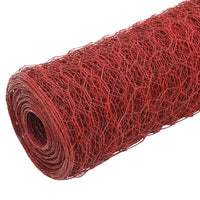 Cerca arame galinheiro 25x1 m aço c/ revestimento PVC