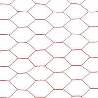 Cerca arame galinheiro 25x1 m aço c/ revestimento PVC