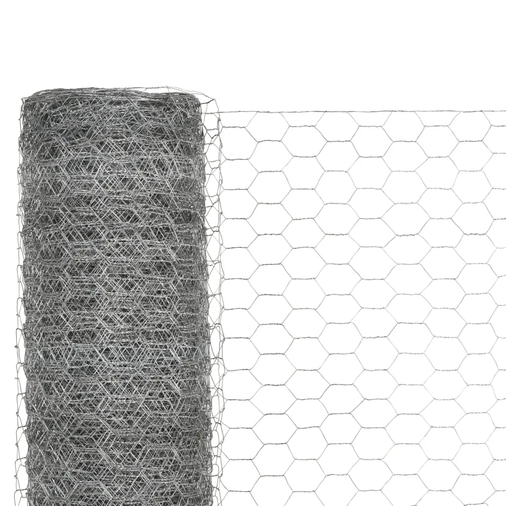 Rede de arame p/ galinheiro 25x1,2 m aço galvanizado