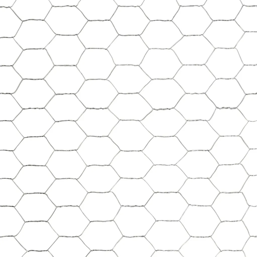 Rede de arame p/ galinheiro 25x1,2 m aço galvanizado