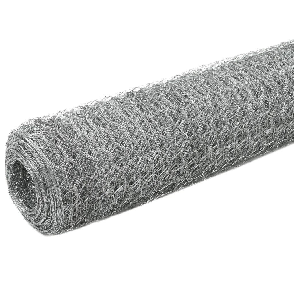 Rede de arame p/ galinheiro 25x1,5 m aço galvanizado