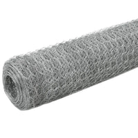 Rede de arame p/ galinheiro 25x1,5 m aço galvanizado
