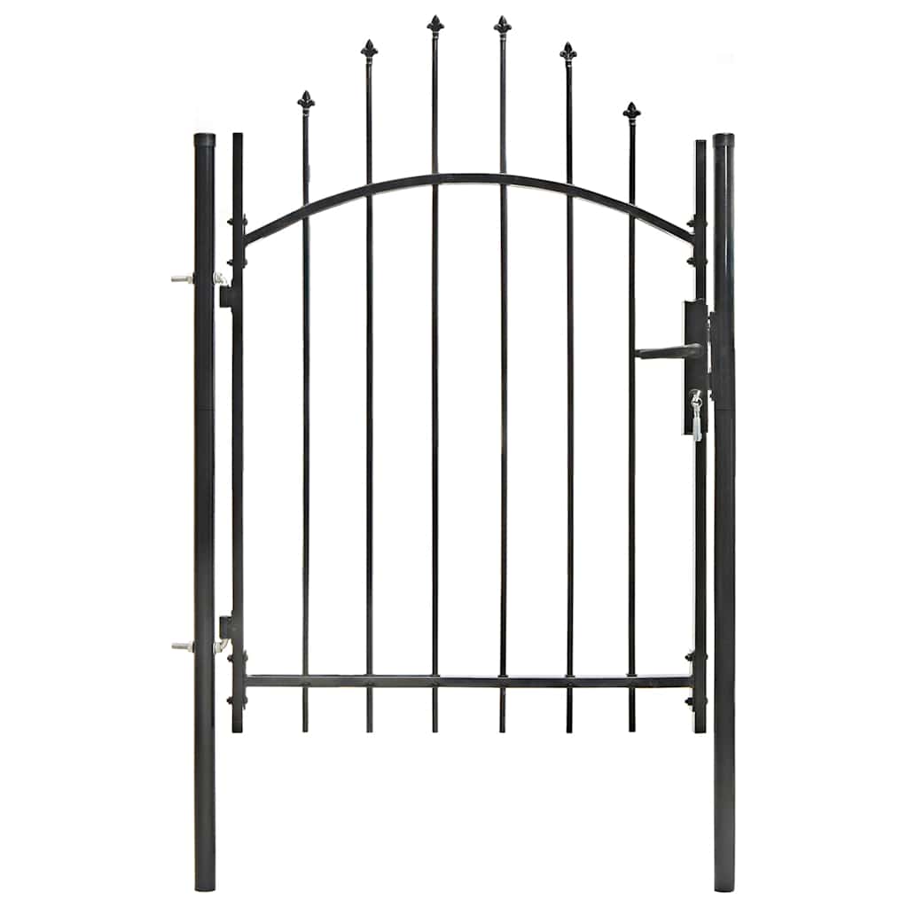 vidaXL Portão de jardim 1x1,5 m aço preto
