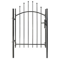 vidaXL Portão de jardim 1x1,5 m aço preto