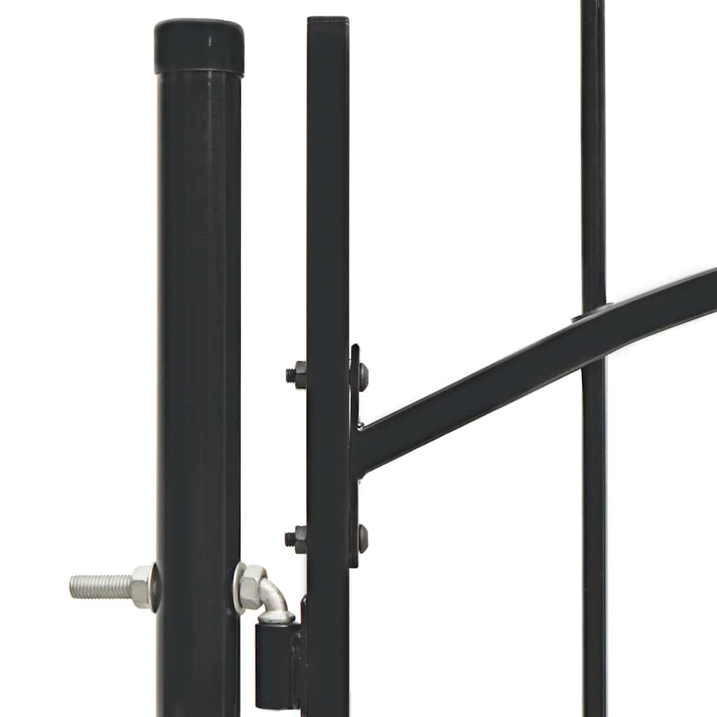 vidaXL Portão de jardim 1x1,5 m aço preto