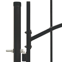 vidaXL Portão de jardim 1x1,5 m aço preto