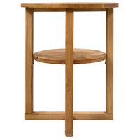 vidaXL Mesa de apoio 40x50 cm madeira carvalho maciça