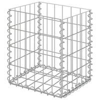 Cestos gabião 2 pcs aço galvanizado 30x30x40 cm