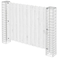 Poste de Cerca 2 pcs Prateado  Metal