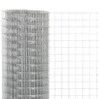 Cerca de arame p/ galinheiro 10x0,5 m aço galvanizado