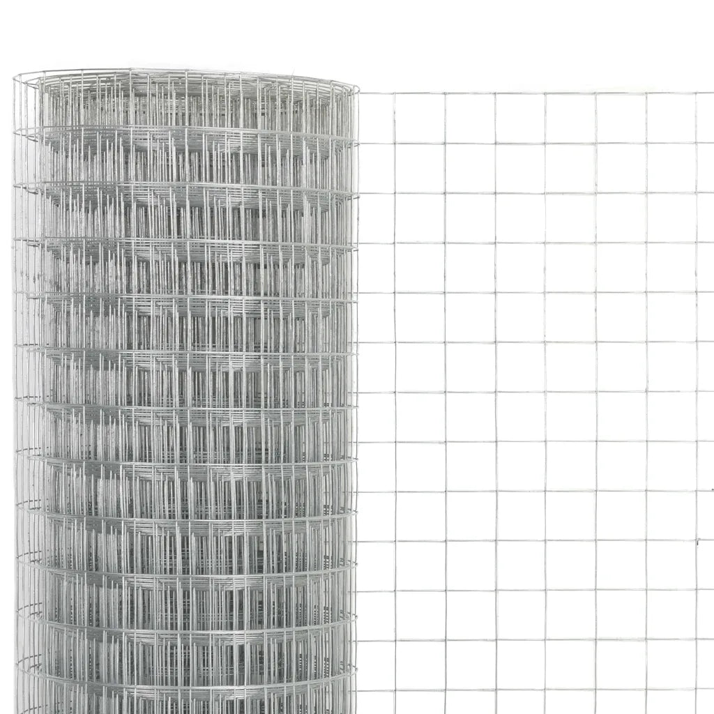 Cerca de arame p/ galinheiro 25x0,5 m aço galvanizado