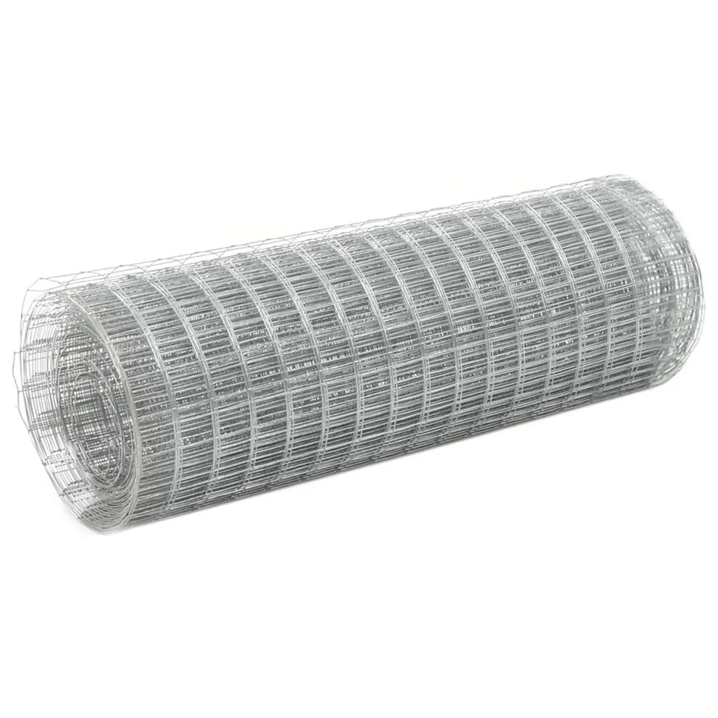 Cerca de arame p/ galinheiro 25x0,5 m aço galvanizado