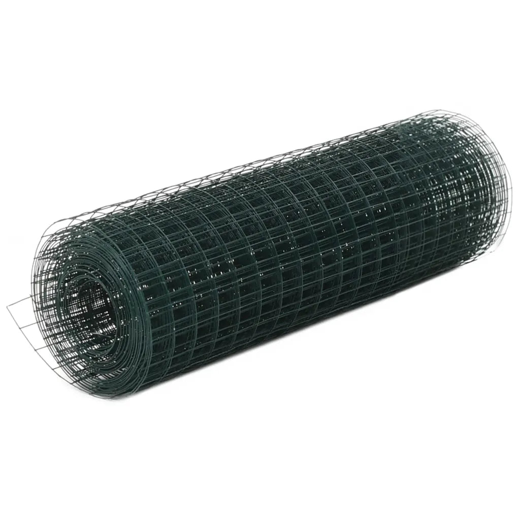 Cerca arame galinheiro 10x0,5 m aço c/ revestimento PVC