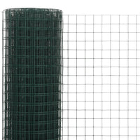 Cerca arame galinheiro 10x0,5 m aço c/ revestimento PVC
