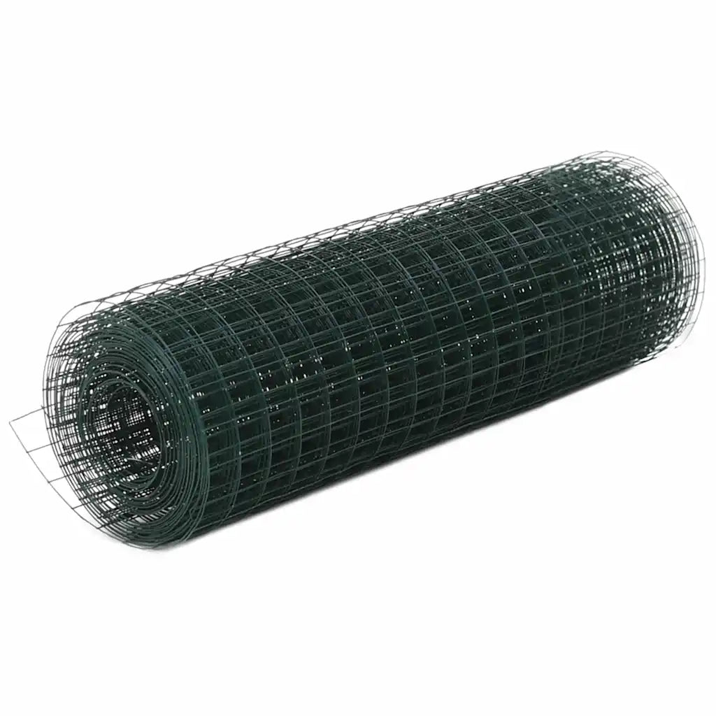 Cerca arame galinheiro 10x0,5 m aço c/ revestimento PVC