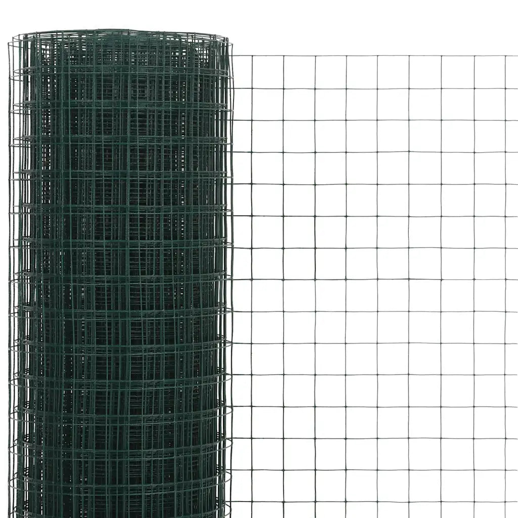 Cerca arame galinheiro 10x0,5 m aço c/ revestimento PVC