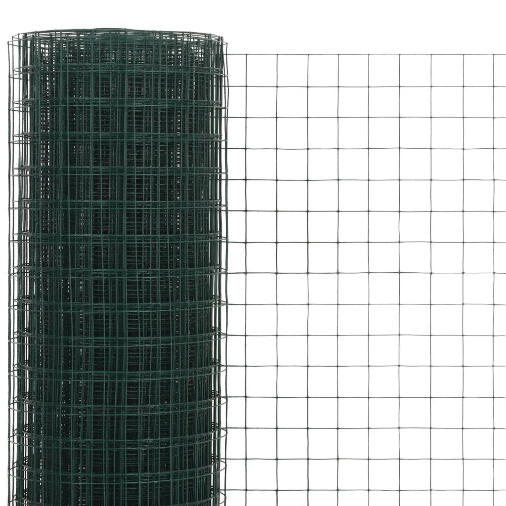 Cerca arame galinheiro 10x0,5 m aço c/ revestimento PVC