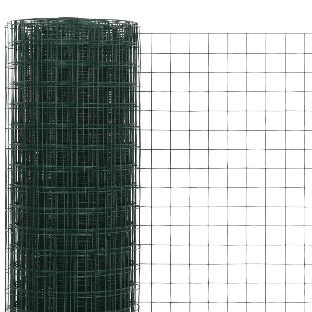 Cerca arame galinheiro 10x1,5 m aço c/ revestimento PVC