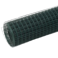 Cerca arame galinheiro 25x0,5 m aço c/ revestimento PVC