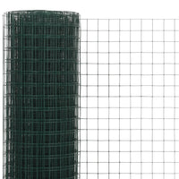 Cerca arame galinheiro 25x0,5 m aço c/ revestimento PVC