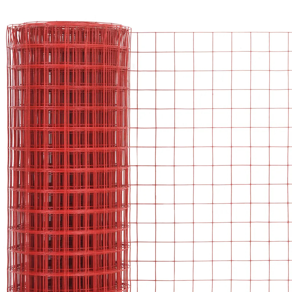 Cerca arame galinheiro 10x1 m aço c/ revestimento PVC