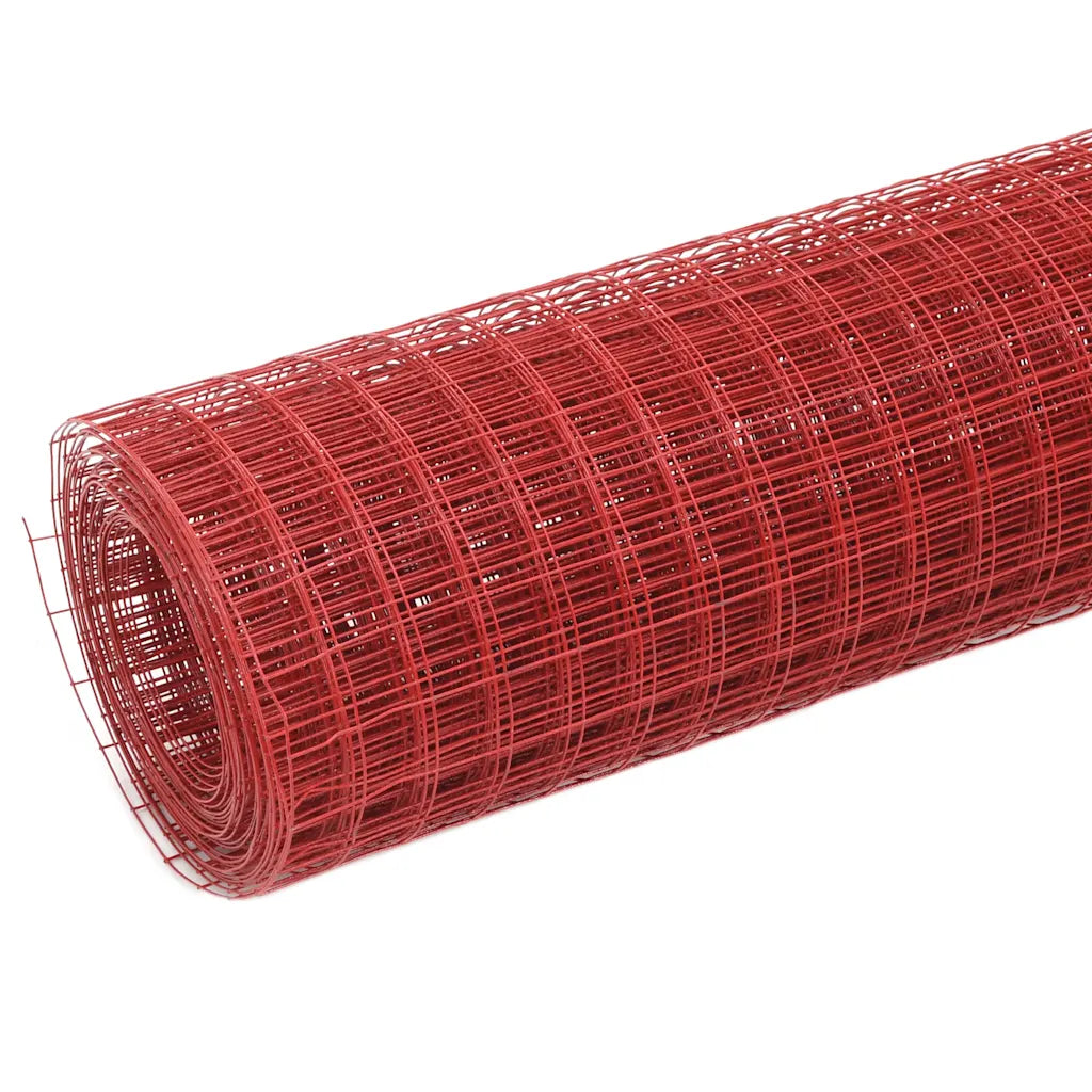 Cerca arame galinheiro 10x1 m aço c/ revestimento PVC
