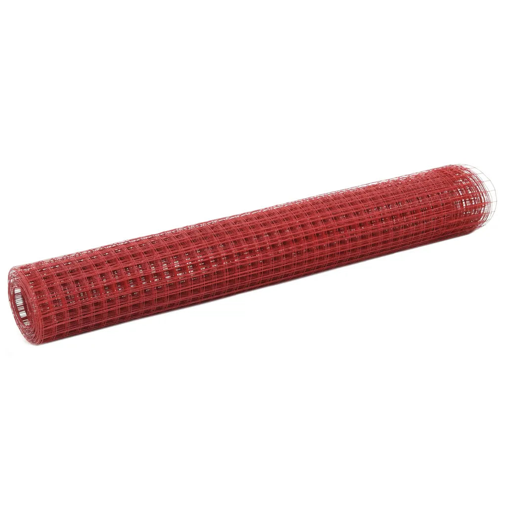 Cerca arame galinheiro 25x1 m aço c/ revestimento PVC